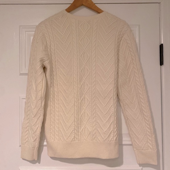 NWT Polo Ralph Lauren Boy’s Aran-Knit Wool-Blend Sweater Size XL - Picture 5 of 8